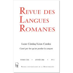 Revue des Langues Romanes Tome 120 n° 2