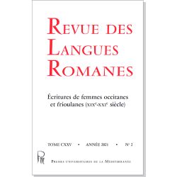 Revue des Langues Romanes Tome 125 n° 2