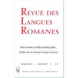 Revue des Langues Romanes Tome 121 n° 1