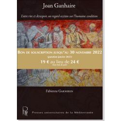 Joan Ganhaire - Tarif souscription jusqu'au 30/12/2022 - 19€ au lieu de 24€