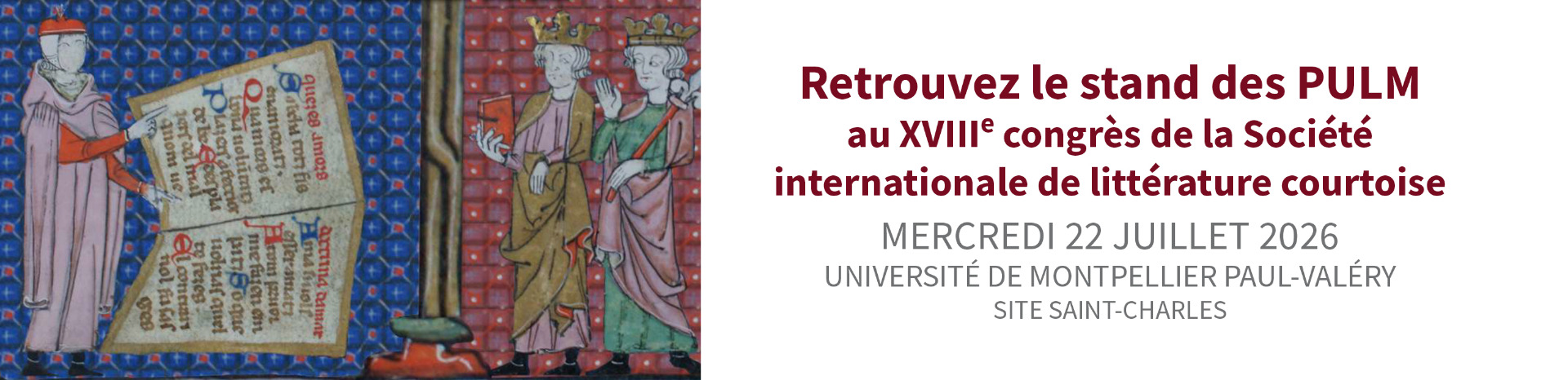 Congrès de la société internationale de littérature courtoise