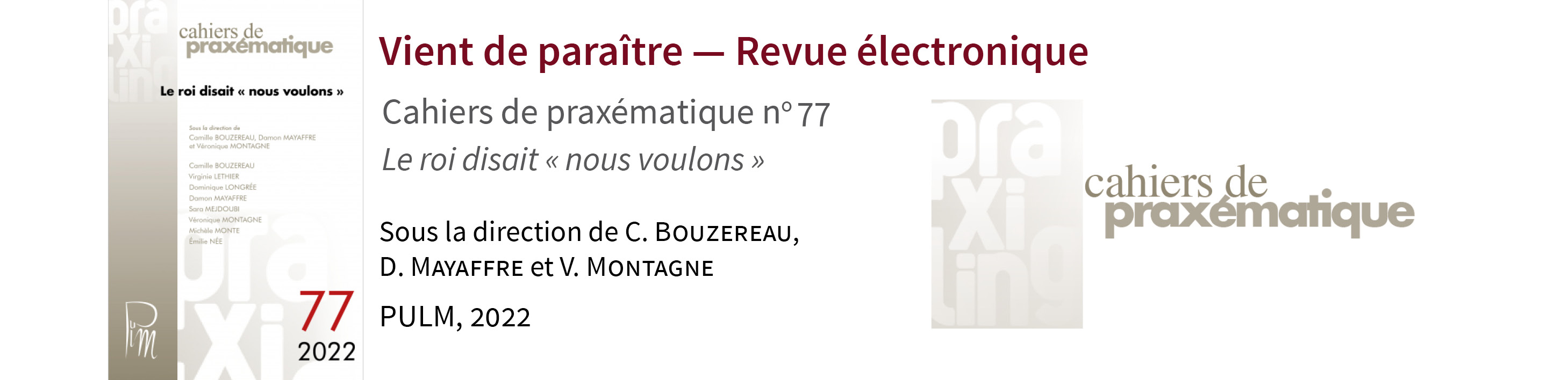 Nouvelle revue électronique